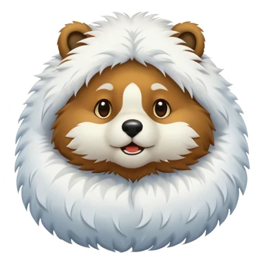 animal russe sous la neige sticker