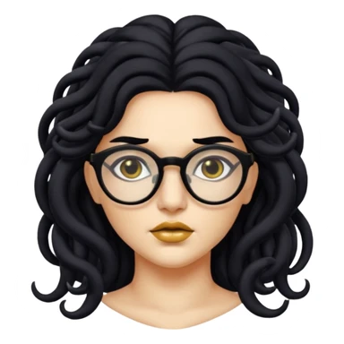 Medusa Versace with glasses  sticker