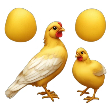 poussin qui tient une boitte de pringels sticker