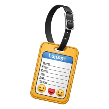 luggage tag sticker