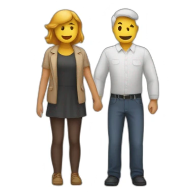 Personne qui embrasse une personne sticker