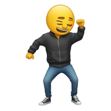 Une personne qui dab sticker