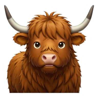 highland cow sticker
