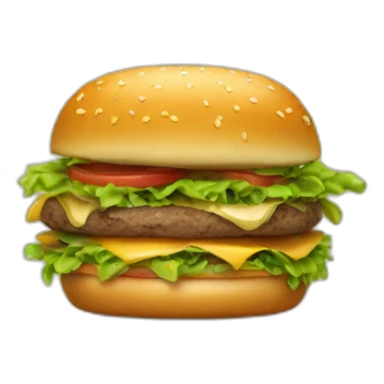 Mange un hamburger sticker