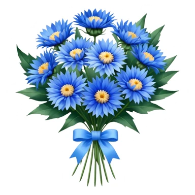 cornflower bouquet sticker