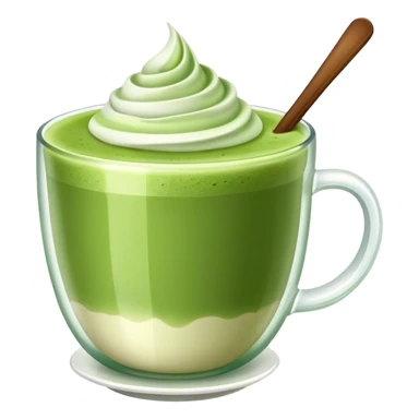   cup full of matcha latte sticker