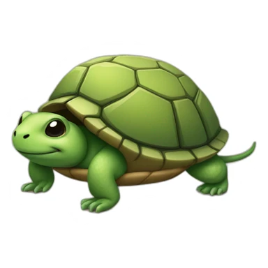 Une souris sur une tortue sticker