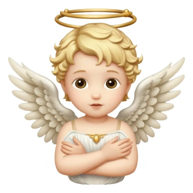  baby angel with wings renaissance sticker