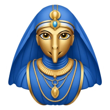 egyptian horus, parachute sticker