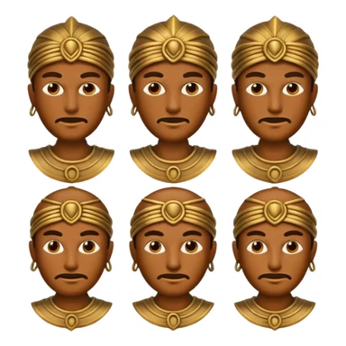sanxingdui bronze man emoji set sticker