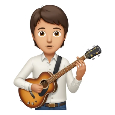 Paul McCartney playing guitar sticker