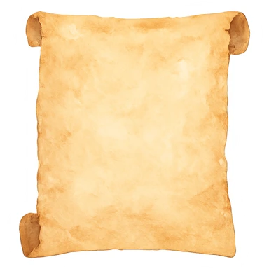 watercolor style papyrus sticker