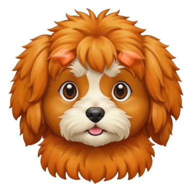 Cavapoo  apricot no white at all all orange  sticker