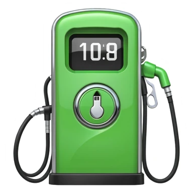 gas pump vs. EV plug. sticker