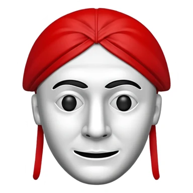 Money Heist mask emoji like real  sticker