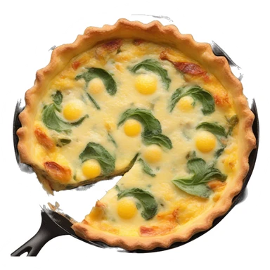 quiche in skillet sticker