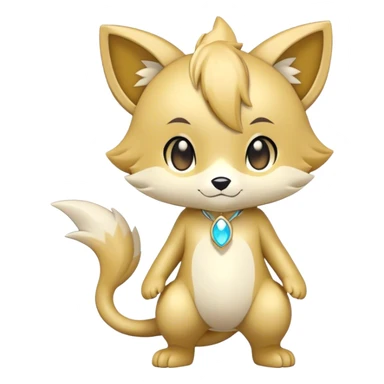 Shiny Cool Chibi Anthro Sona Fakemon Full Body sticker