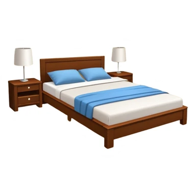 neat and tidy bedroom with everything in place, simple and inviting sticker