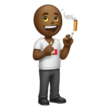 Haiti qui fument une cigarette  sticker