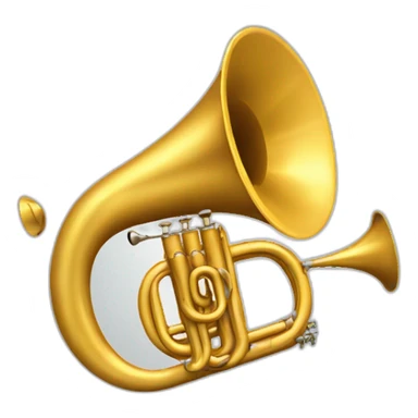 Fat angle with trumpet  sticker