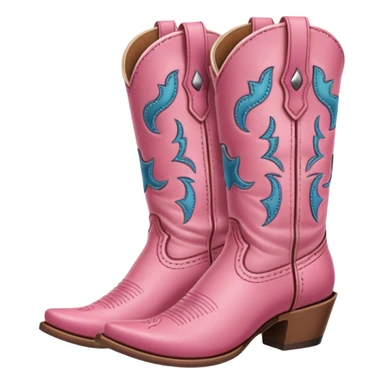Pink Cowgirl boot sticker