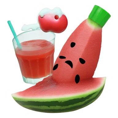 Watermelon fried chicken with koolaid sauce sticker