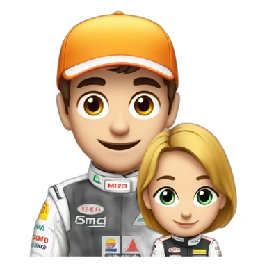 Charle Leclerc in formula 1 sticker