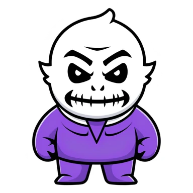 badman villain character sticker