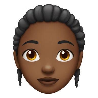 Black girl with red droopy eyes  sticker