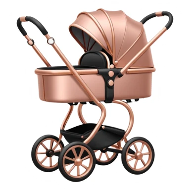 Rosegold designer baby stroller sticker