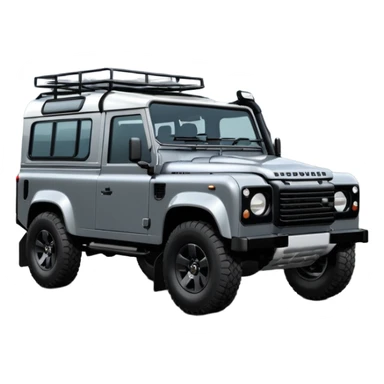 New Landrover Defender in Carpathian Grey with gloss black accents sticker