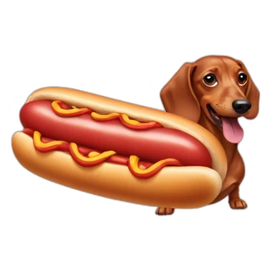 Hotdog dachshund sticker
