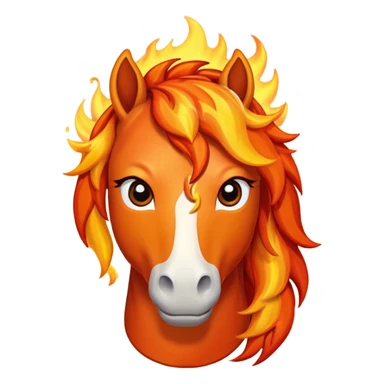 Happy fire horse emoji sad fire horse emoji worried fire horse emoji sticker