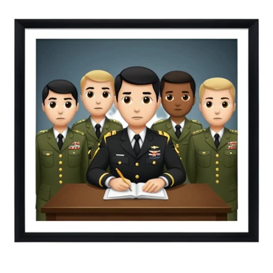 Cia Military trial exhibition sticker