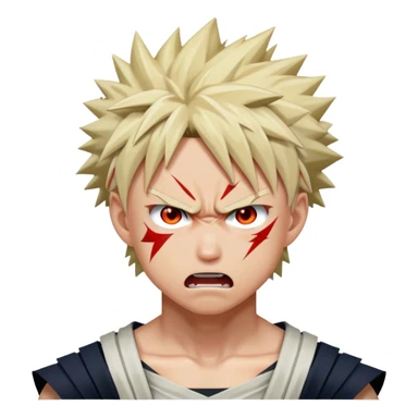 Katsuki Bakugo angry sticker