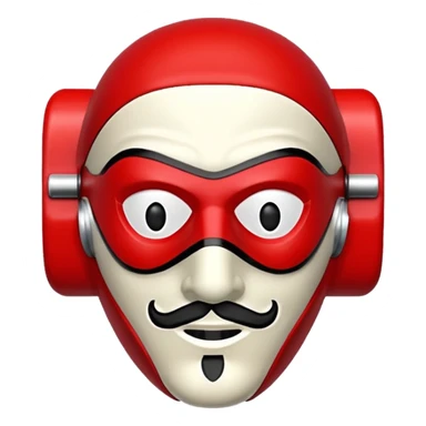 Money Heist mask emoji like real  sticker
