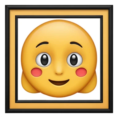 Black photo frame sticker