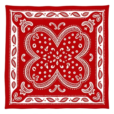 bandana,Red paisley. sticker