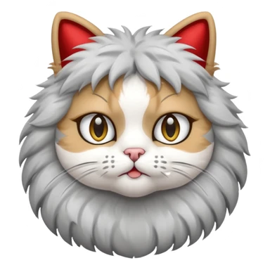 cheerleader cat with pom pom sticker