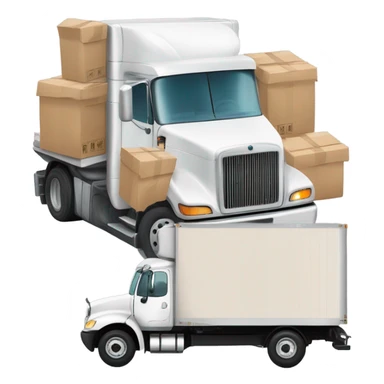 truck delivery sticker