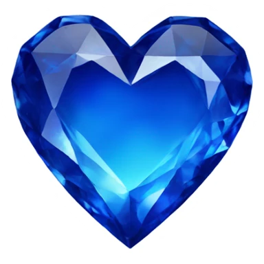 Sapphire heart  sticker