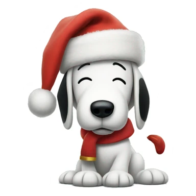 snoopy christmas  sticker