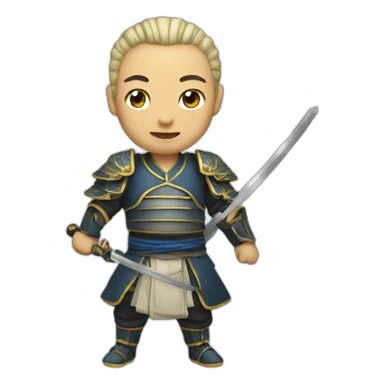 Chinese with saber sticker