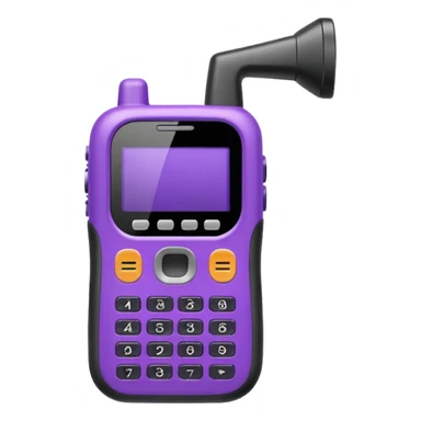 purple walkie talkie emoji sticker