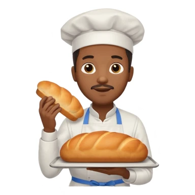 Street Baker black man  sticker