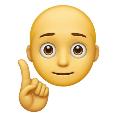 A straight face emoji with a slight look of disgust, a horizontal hand where the neck would be. All yellow. It should be a normal emoji with no body parts except the floating hand. One hand. sticker