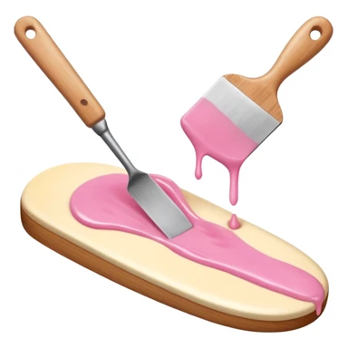 Close-up beauty shot of a smooth white female leg, pink depilatory wax being spread evenly along the skin with a wooden spatula, clean studio lighting, soft shadows, high detail skin texture, minimal background, косметический салон aesthetic, ultra realistic, 4k, sharp focus sticker