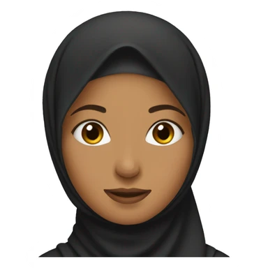 muslim woman with hijab sticker