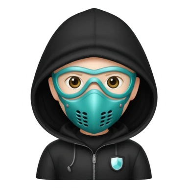 squid game guard wearing mask sticker