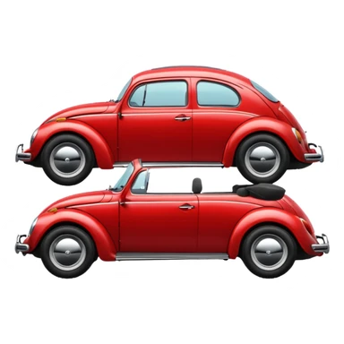 vw beetle side view sticker